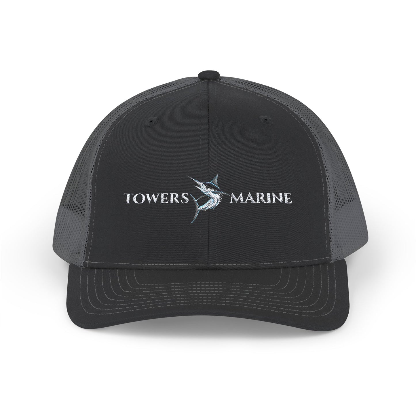 Towers Marine Snapback Trucker Cap - Black