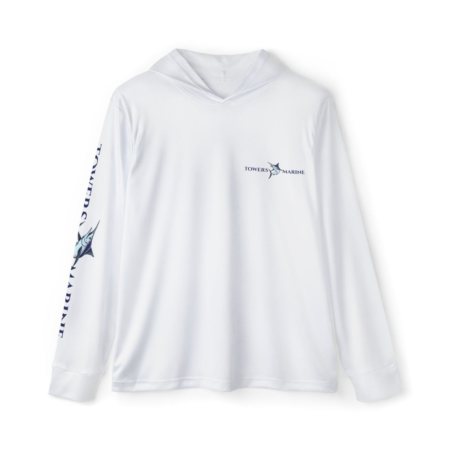 Towers Marine Fishing Hoodie - White