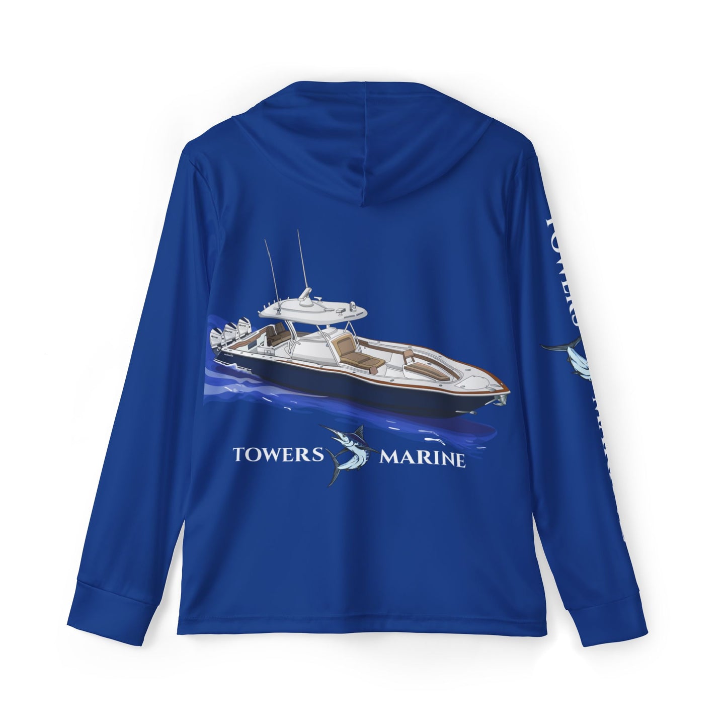 Towers Marine Fishing Hoodie - Dark Blue