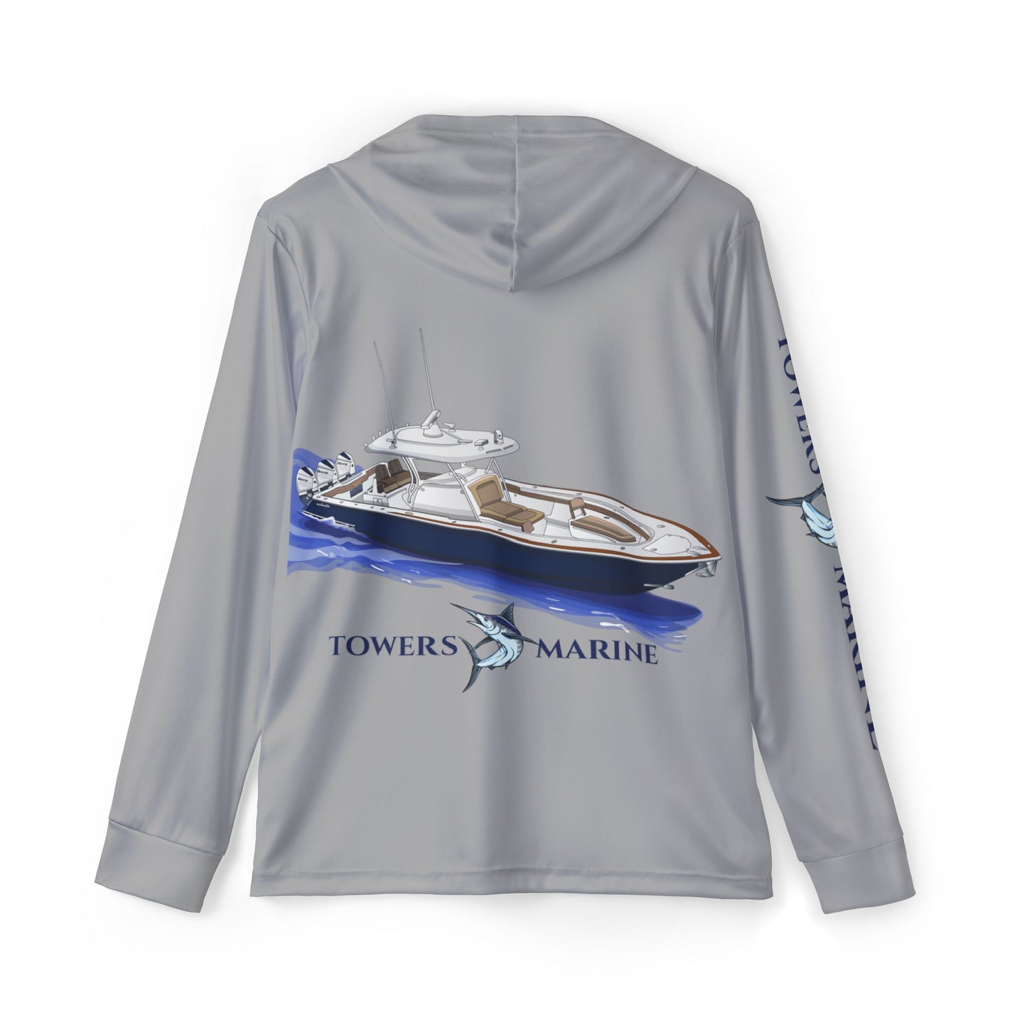 Towers Marine Fishing Hoodie - Gray