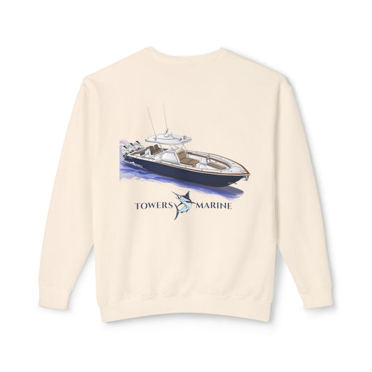 Towers Marine Unisex Lightweight Crewneck Sweatshirt