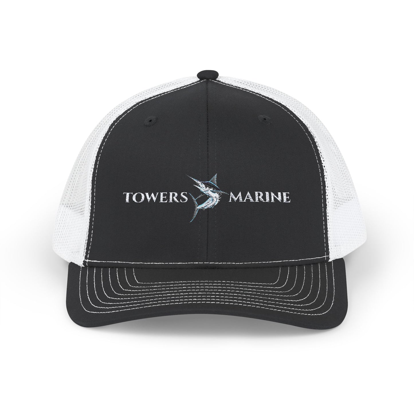 Towers Marine Snapback Trucker Cap - Black