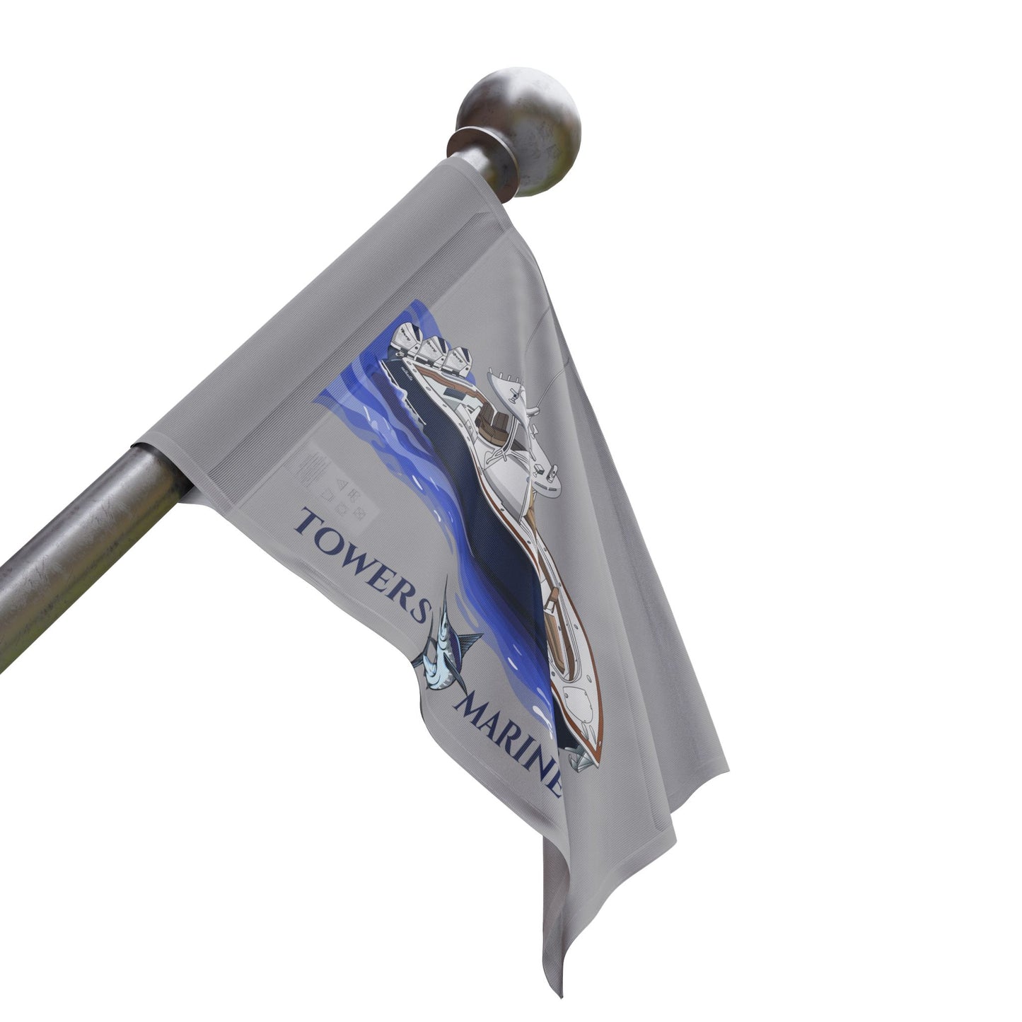 Towers Marine Flag - Gray