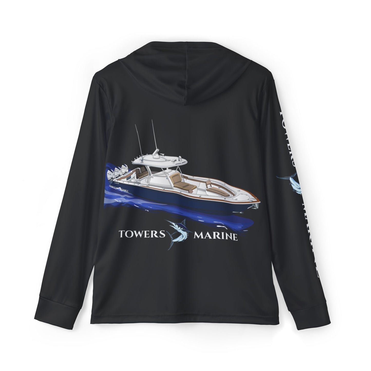 Towers Marine Fishing Hoodie - Black