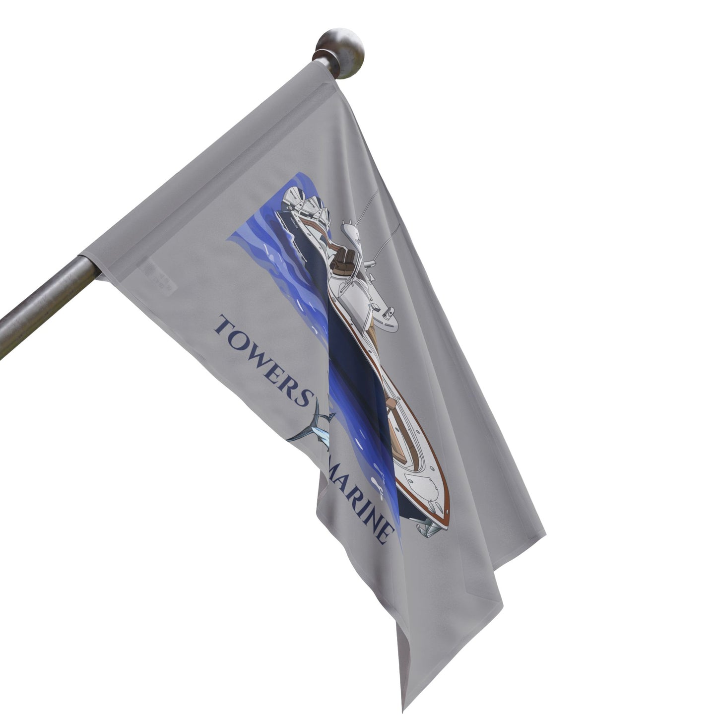 Towers Marine Flag - Gray