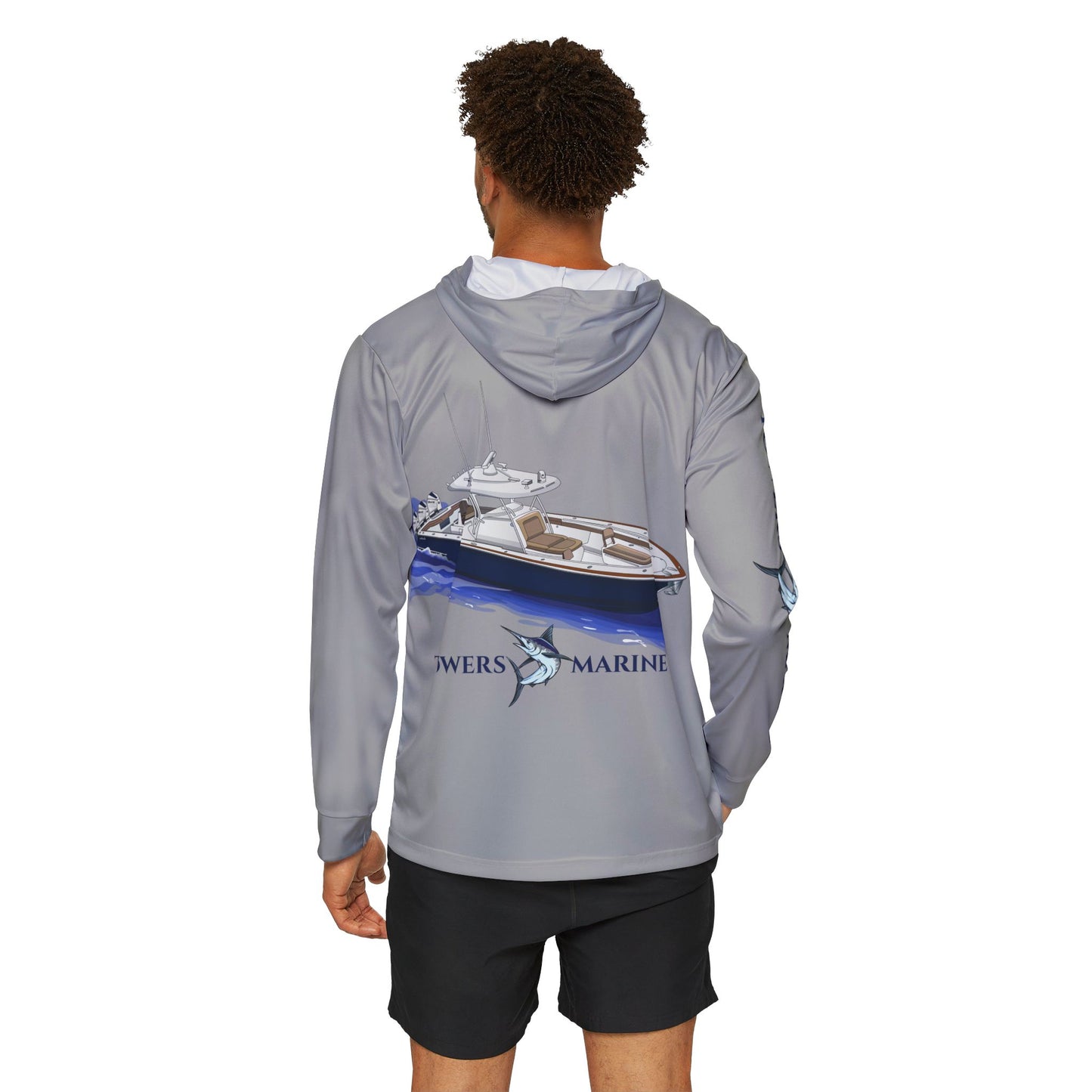 Towers Marine Fishing Hoodie - Gray