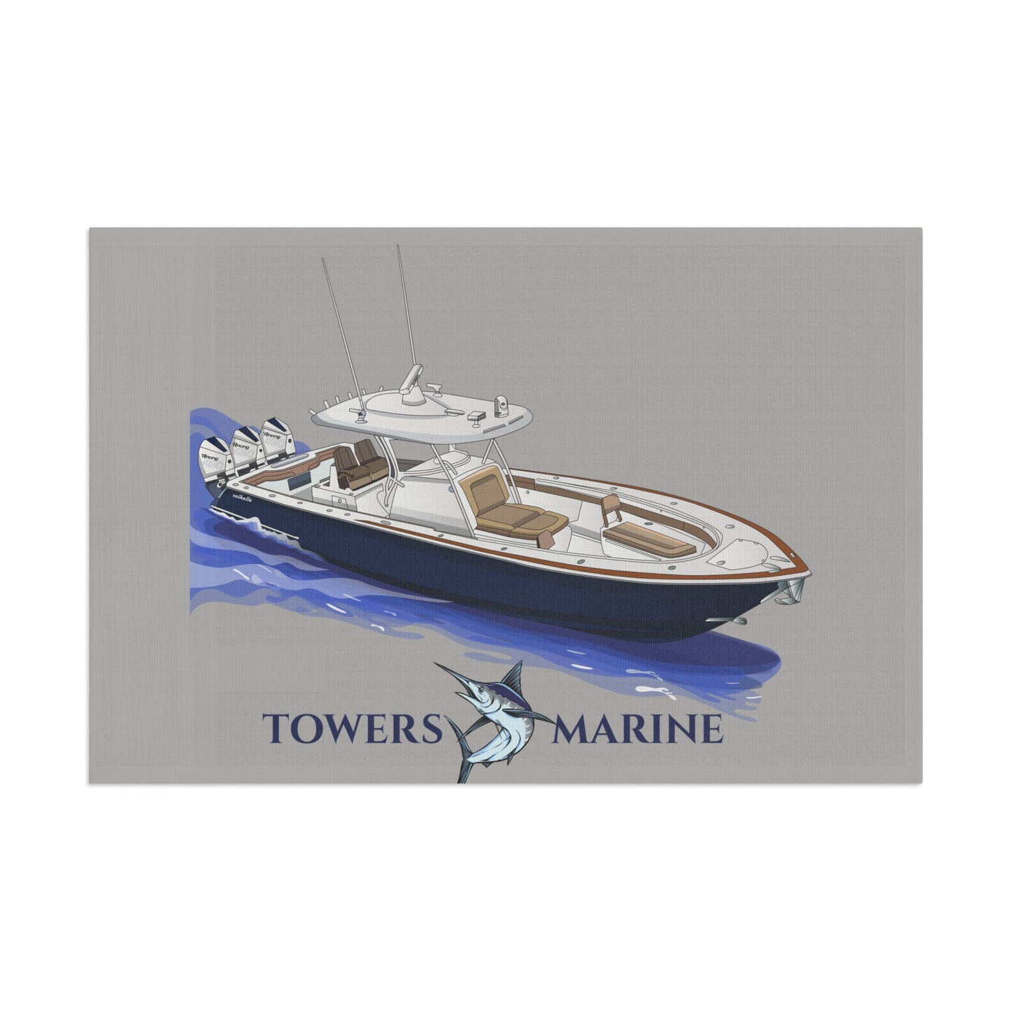 Towers Marine Flag - Gray