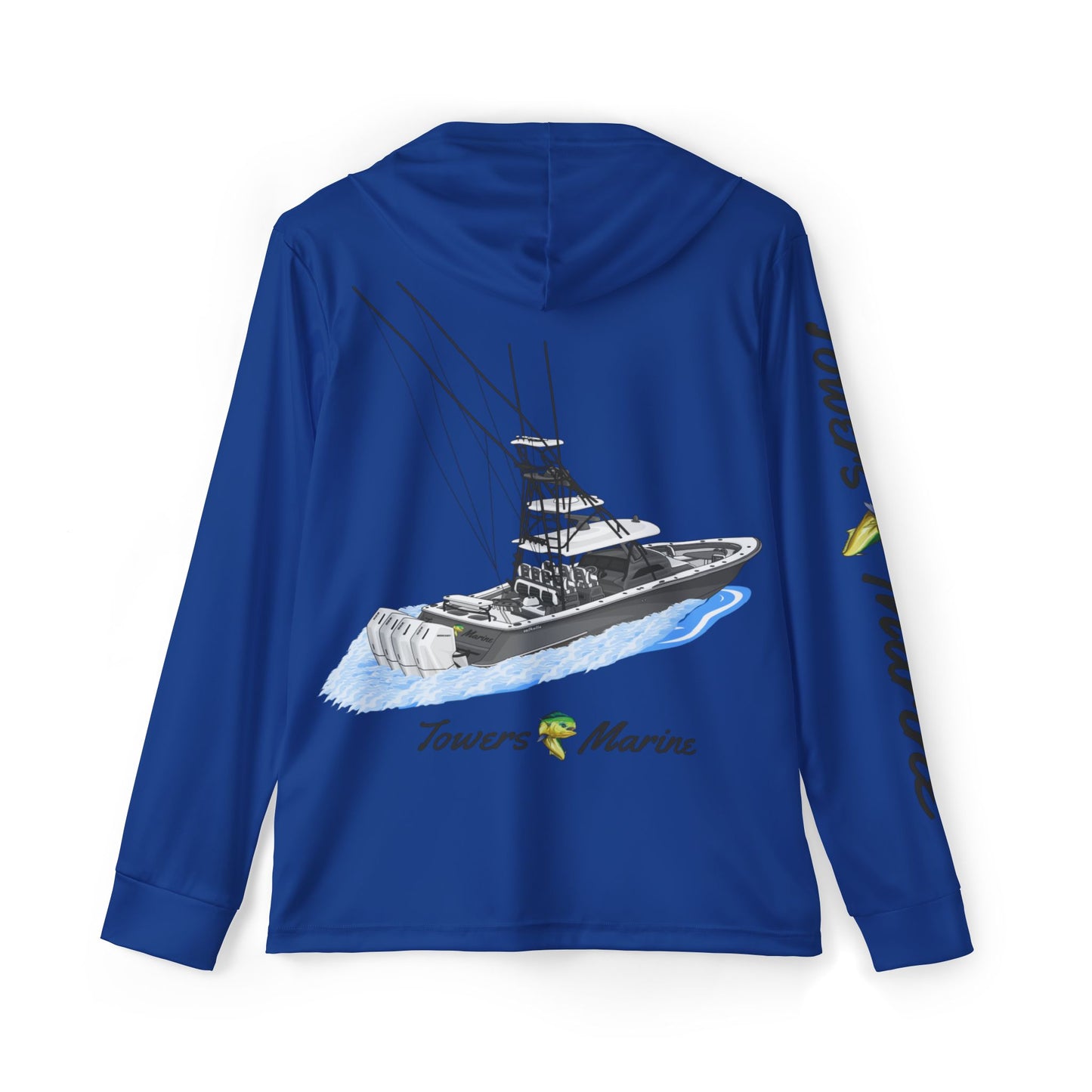 Towers Marine Mahi Fishing Hoodie - Dark Blue