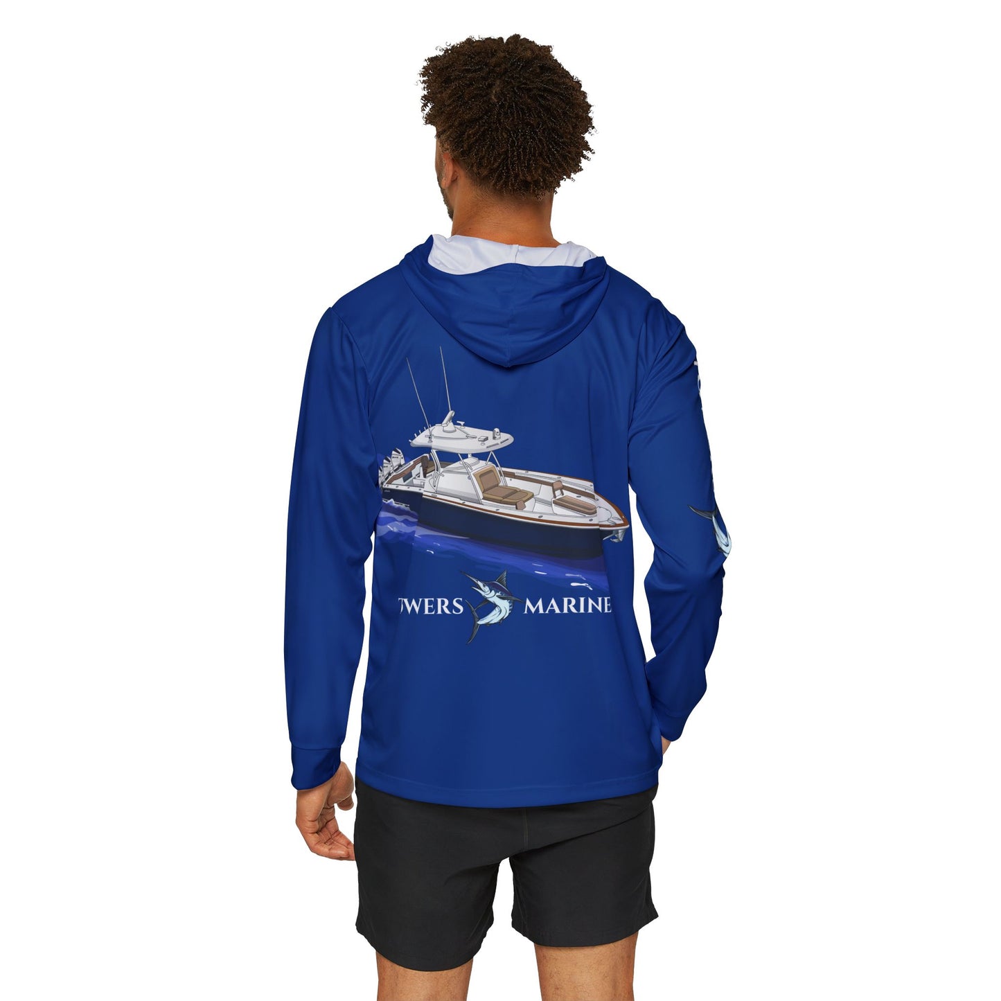 Towers Marine Fishing Hoodie - Dark Blue