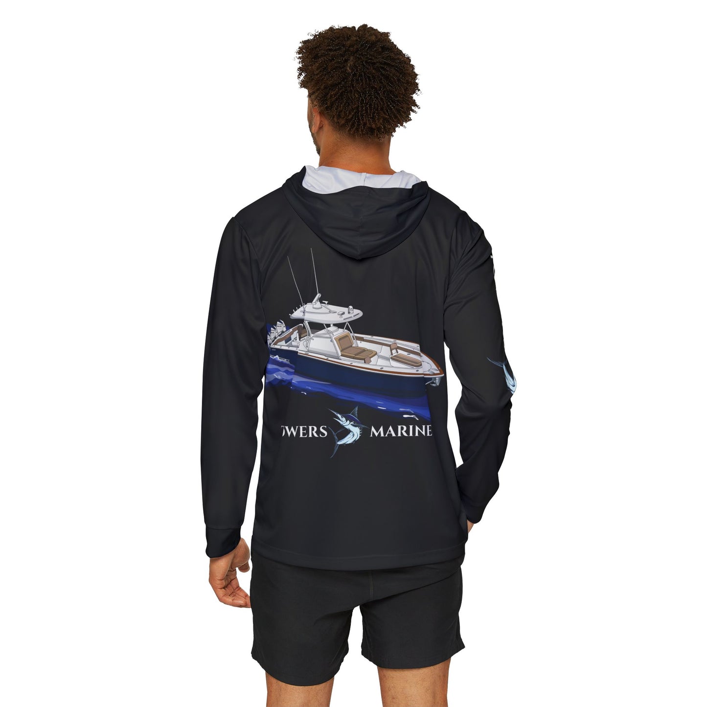 Towers Marine Fishing Hoodie - Black