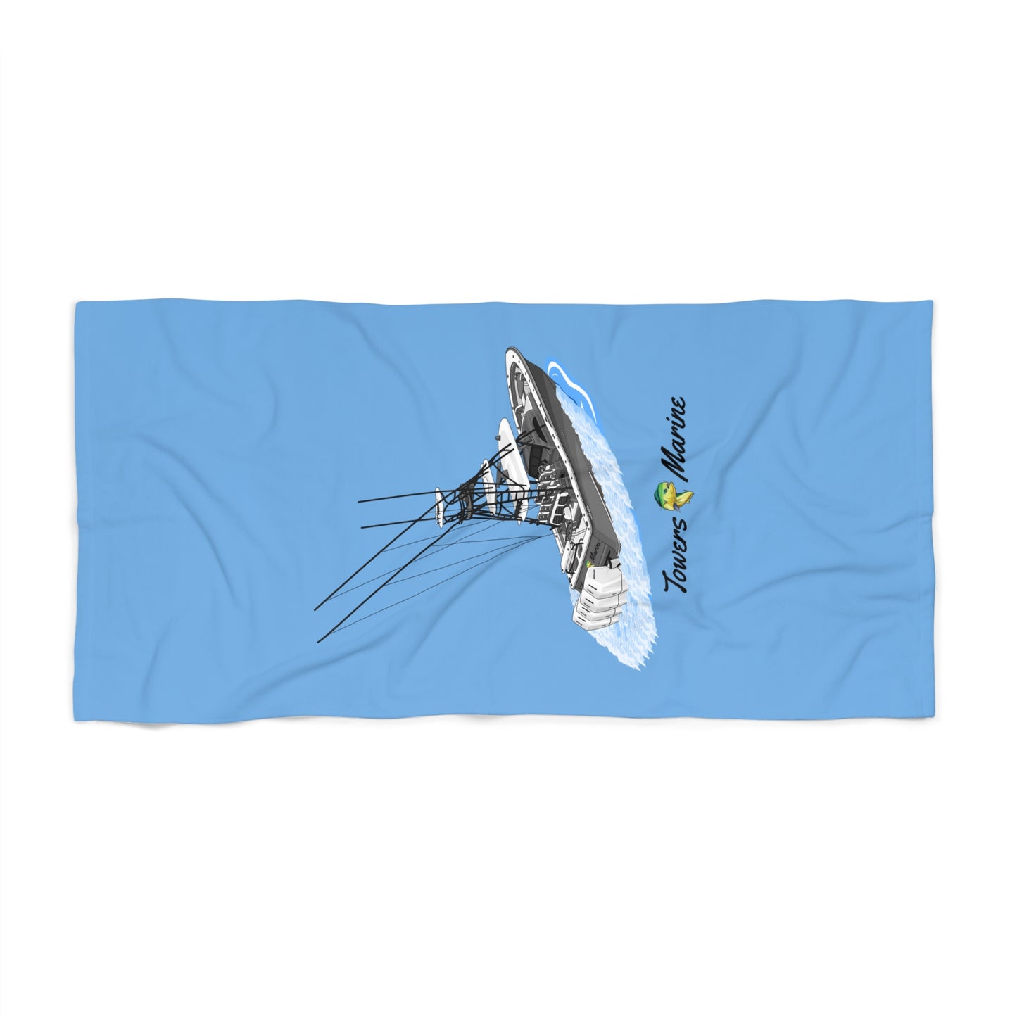 Towers Marine Mahi Beach Towel - Blue