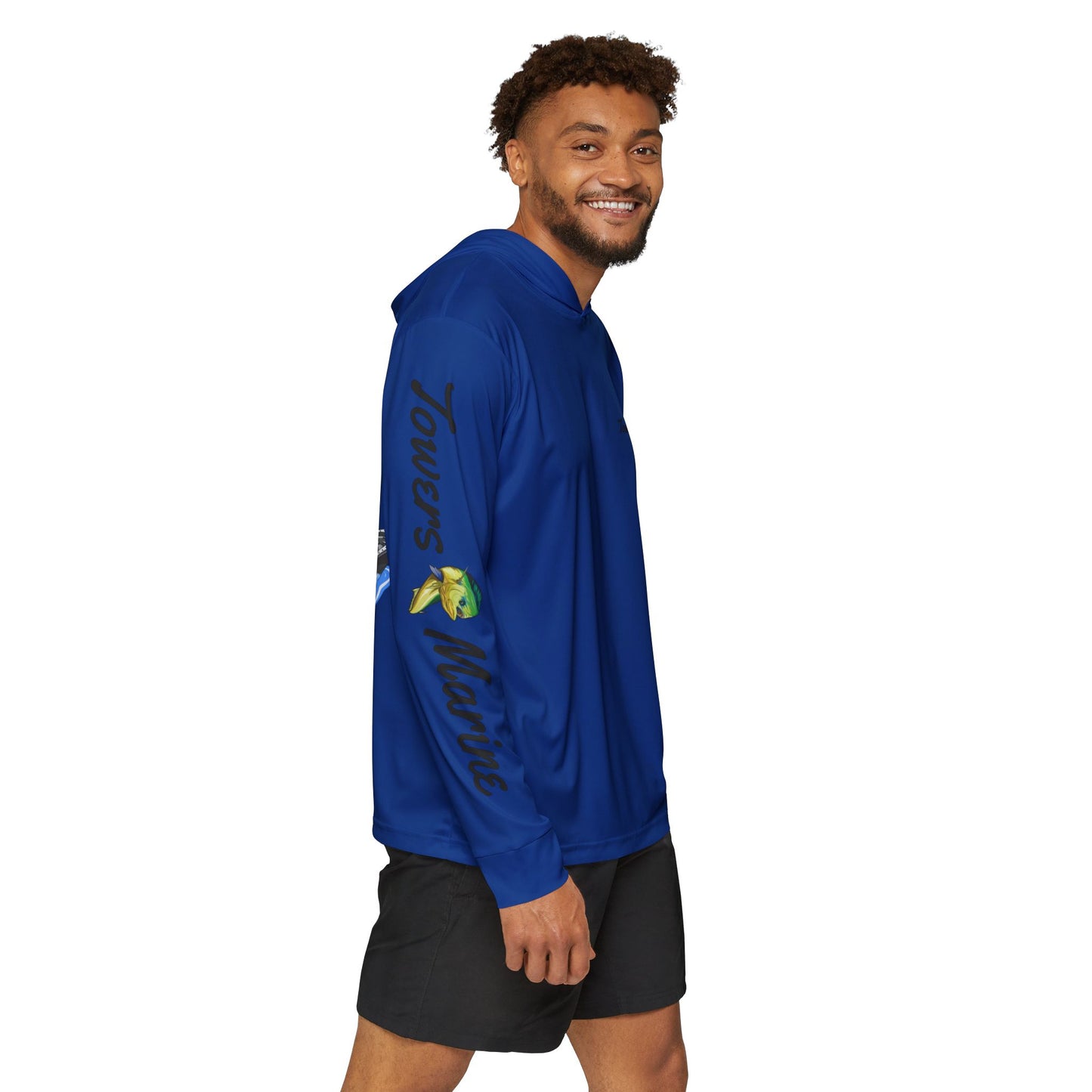 Towers Marine Mahi Fishing Hoodie - Dark Blue